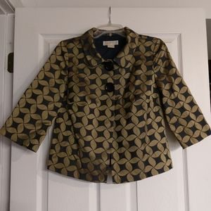 Michal Kors Collared Half-Sleeve Jacket,  S